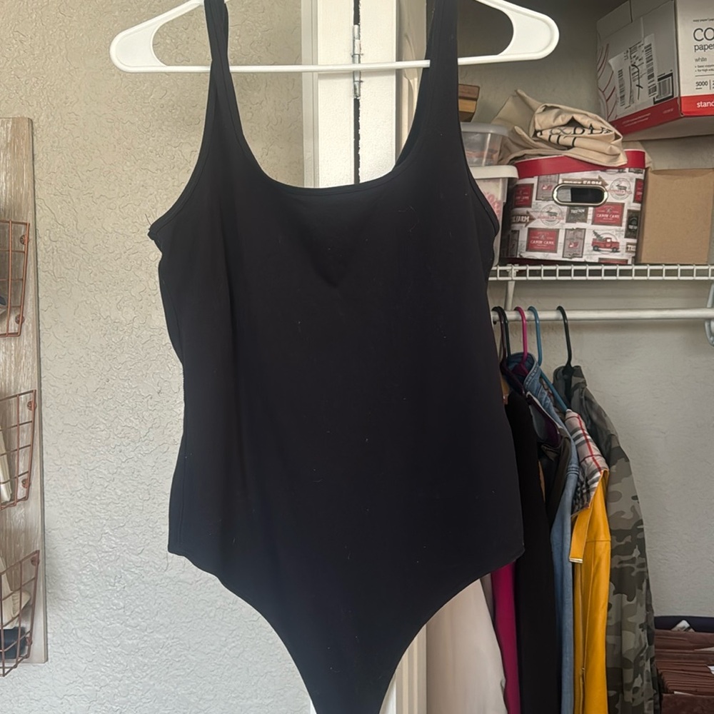 Basic black Abercrombie body suit